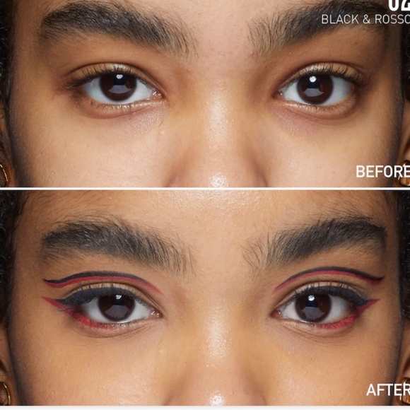 Valentino Twin Liner Gel & Liquid Eyeliner #2 Black & Russo NIB QUICK SHIP - Picture 8 of 11